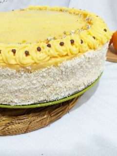 Una foto de Torta panqueques de naranja 🍊