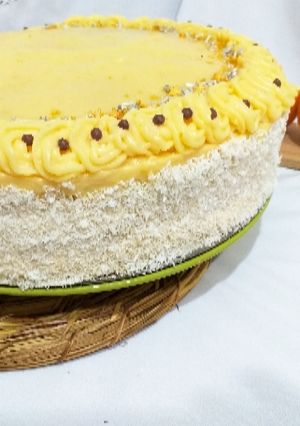 Una foto de Torta panqueques de naranja 🍊