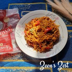 A picture of Capellini or Angel Hair Pasta.