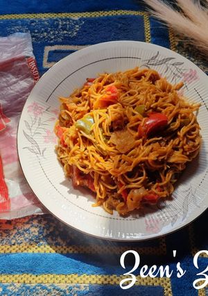 A picture of Capellini or Angel Hair Pasta.