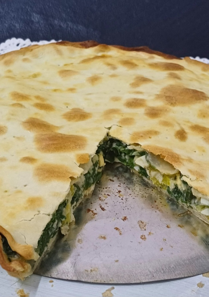 Una foto de Tarta Pascualina de acelga