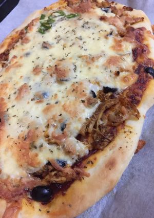 صورة لوصفة بيتزا الدجاج 🍕