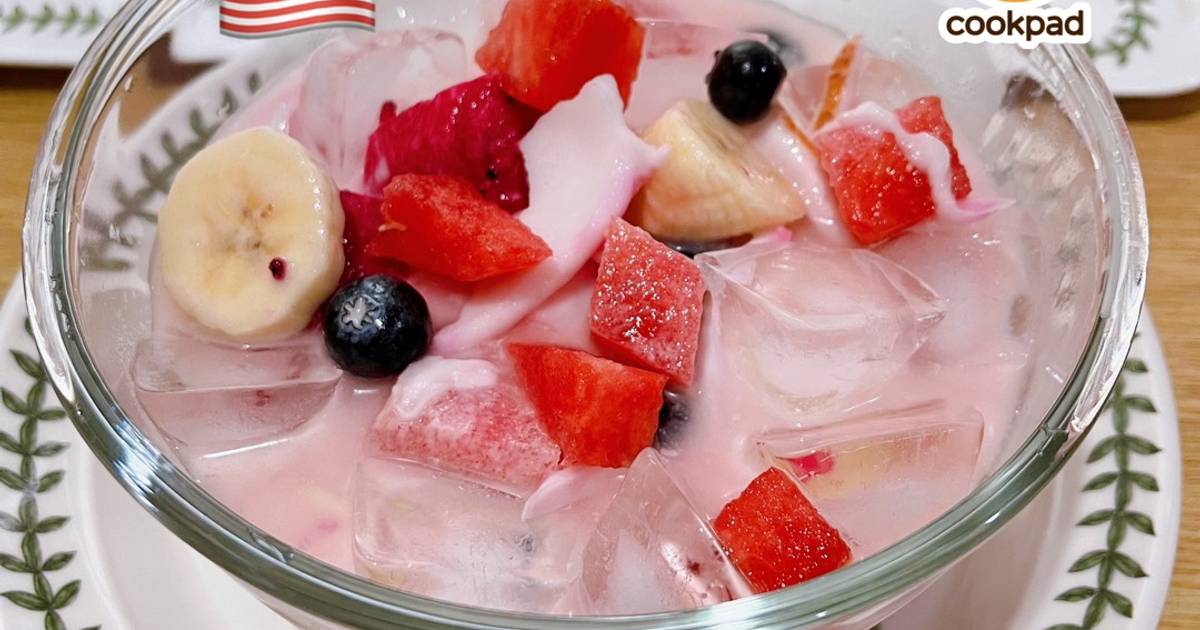 Resipi 👩‍🍳Fruit Cocktail Merdeka Raya🇲🇾 oleh Mahadiah Cookpad