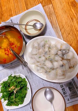 Hình của món Bánh bèo (bánh bột lọc) hà tĩnh.