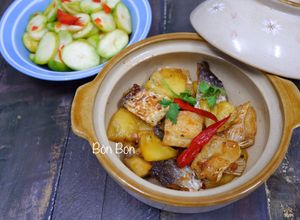 Hình của món Khô Cá Tra Kho Thơm.