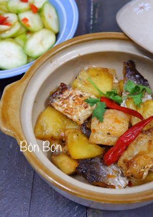 Hình của món Khô Cá Tra Kho Thơm.