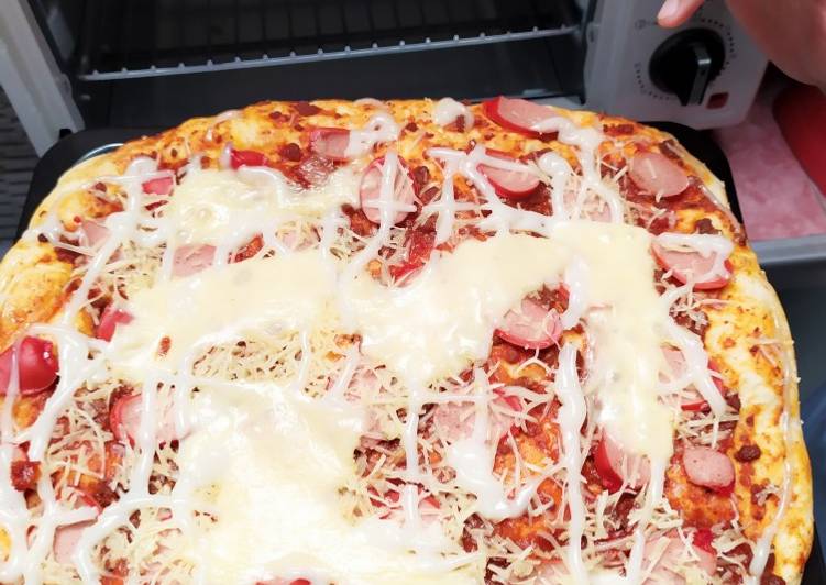 Bagaimana Membuat #8. Pizza Empuk Puk Puk, Enak Banget