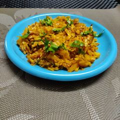 A picture of Cabbage Sabzi.