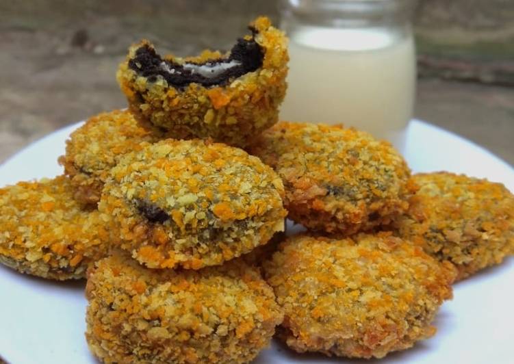 Langkah Mudah untuk Membuat 34. oreo goreng crispy #sayanganak #berburucelemekemas, Enak