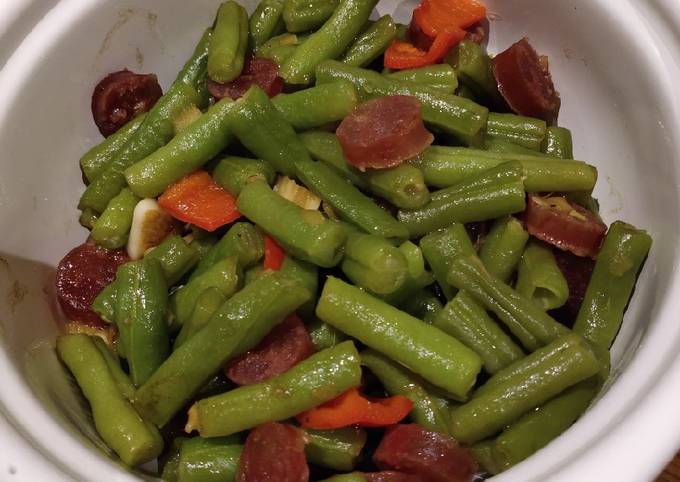 String Bean with Chinese Sausage