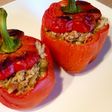 Pimientos rellenos de quinoa y verduras