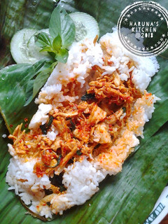 Foto resep Nasi Bakar Ayam Suwir Kemangi Bumbu Bali