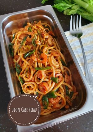 Foto resep Udon cabe hijau