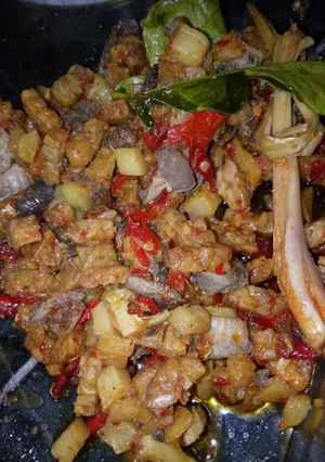 Foto resep Sambel goreng kentang ati ampela (ayam)