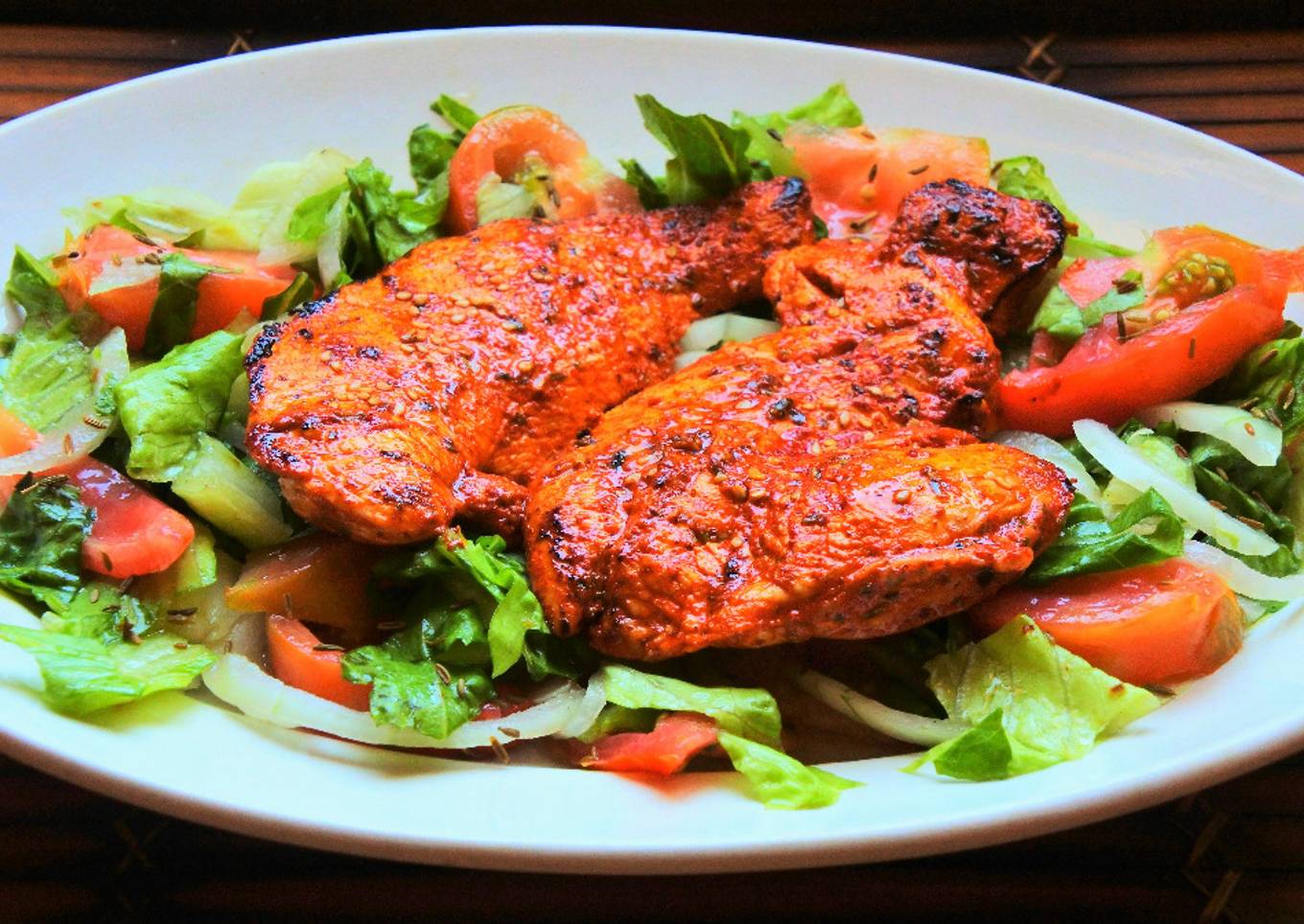 Pollo marinado con achiote