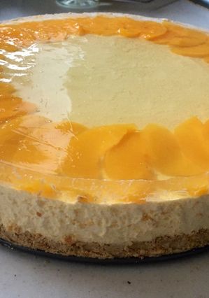 Una foto de Cheesecake de Durazno