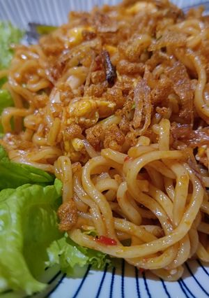 Foto resep Mie ikan laut pedas