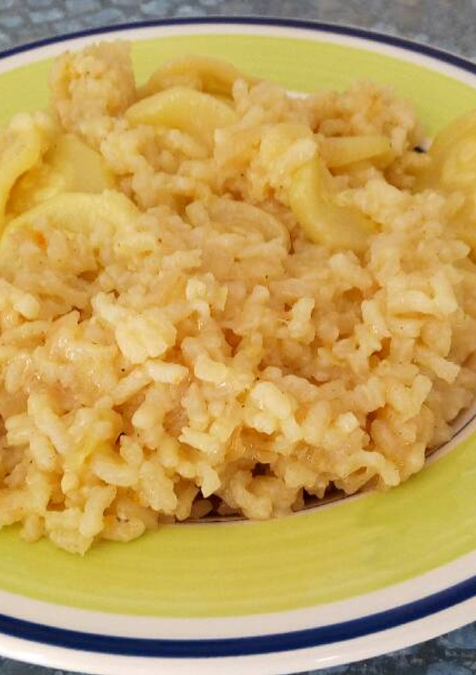 Una foto de Arroz con calabacines