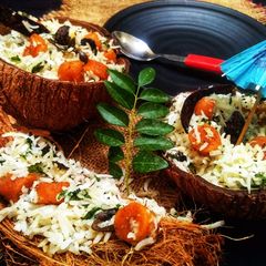 A picture of Coconut Gatta Biryani.