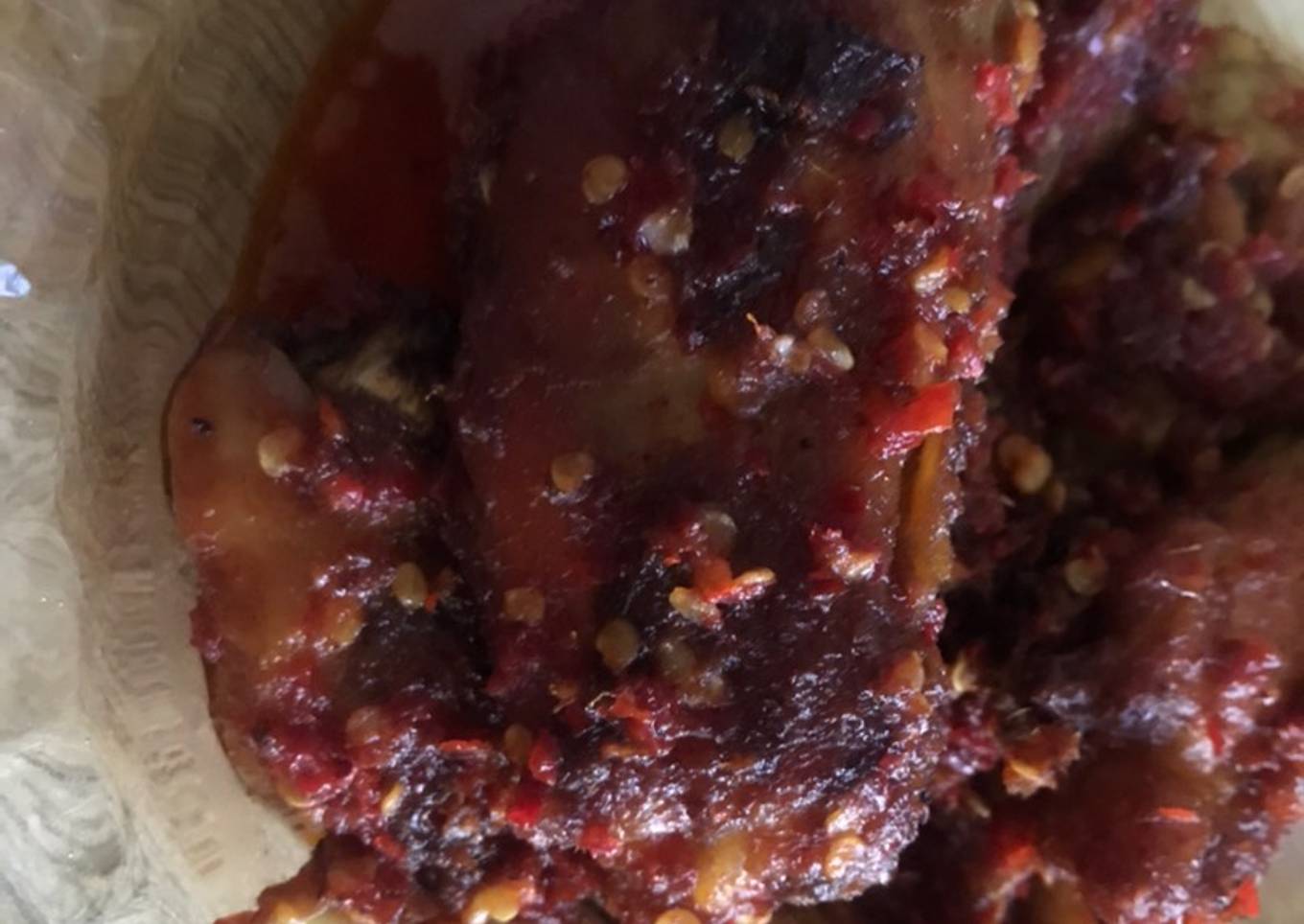 Ayam goreng balado basah