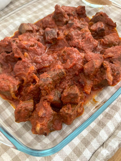 Una foto de Carne en salsa con tomate - Receta de Batch Cooking