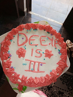 A picture of Cake decoration.