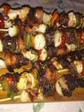 Brochetas de carne