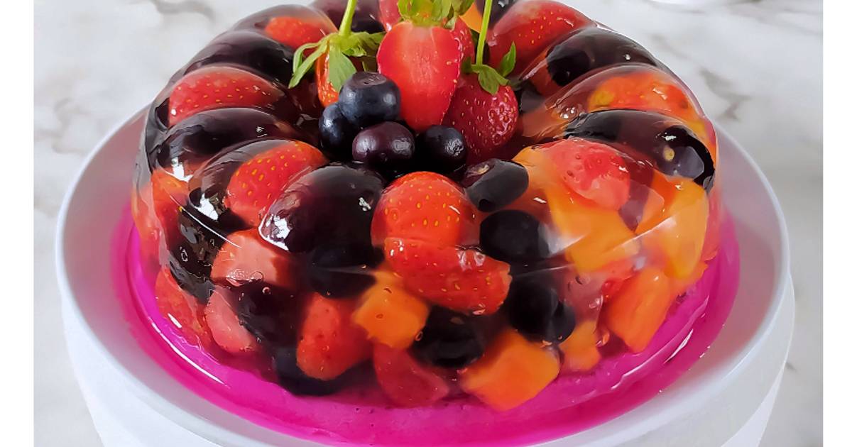 Resep Puding kaca buah oleh Saomi Mayhai Cookpad