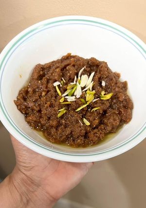 A picture of Badam Ka Halwa.
