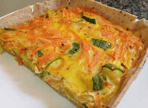 Foto principal de Tarta de zucchini y zanahorias sin gluten: ideal vianda