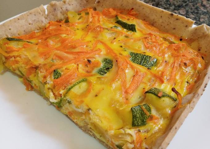 Tarta de zucchini y zanahorias sin gluten: ideal vianda Receta de Cynthia  (Peti)- Cookpad