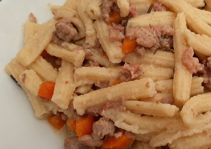 Gargati con ragù di quaglia