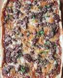 Pizza de res enlatada