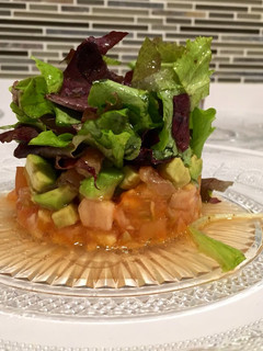 Una foto de Ensalada ordenada