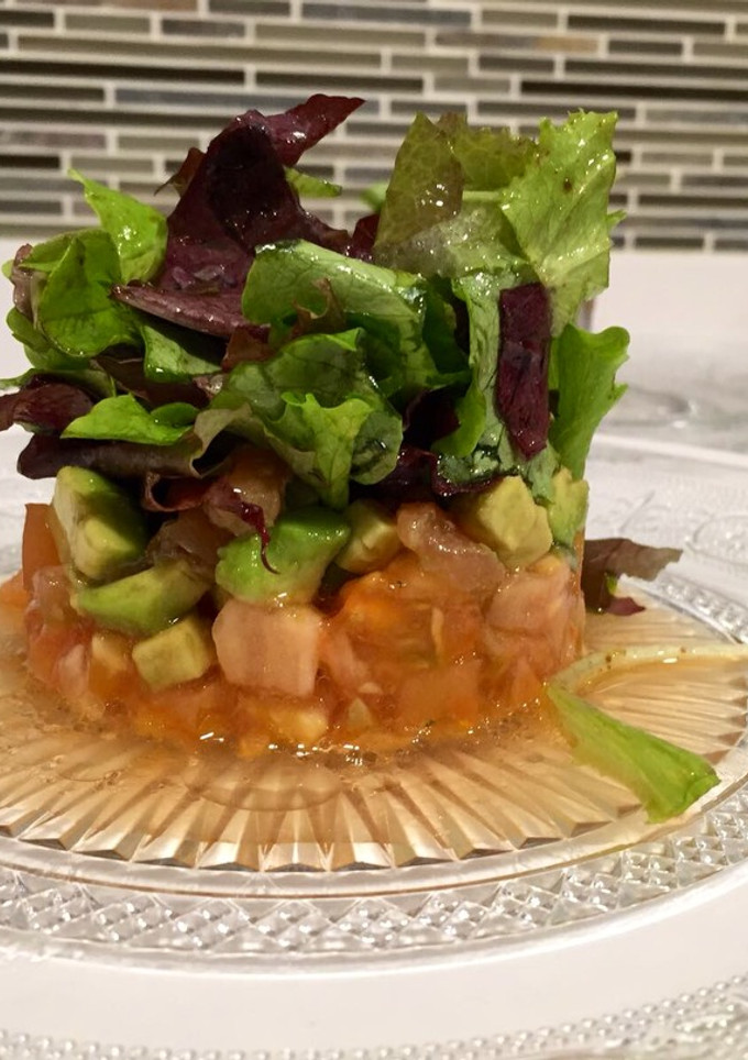 Una foto de Ensalada ordenada