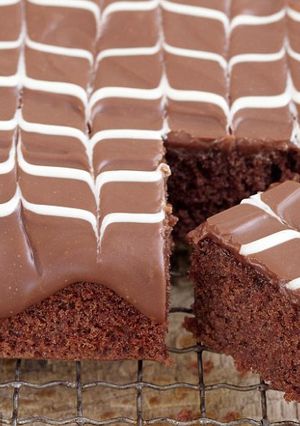 【Baking Weekend】❤ 巧克力盤子蛋糕 的食譜成品照片