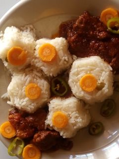 Shinkafa da miya ainihin hoton girkin