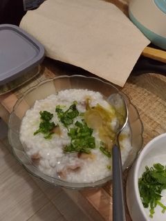 Foto resep Bubur Ayam dengan Acar Kiam Chai Khas Tionghoa #1