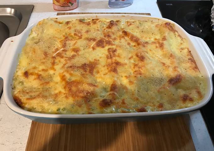 Cream chicken lasagna