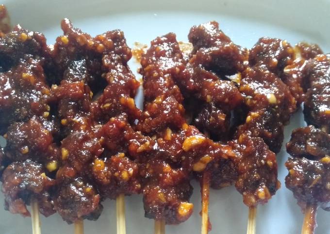 Anti Ribet, Buat Sate daging sapi (goreng) Rumahan