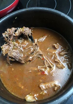 Una foto de Carne desmechada al estilo ticoloco