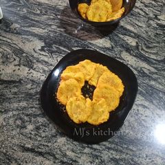 A picture of Cassava cake (Kosan Rogo).