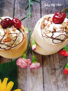 Hình của món Kem Sữa Dừa.