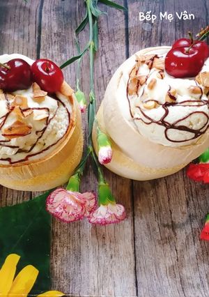 Hình của món Kem Sữa Dừa.