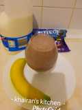 Banana, oreo and chocolate milkshake