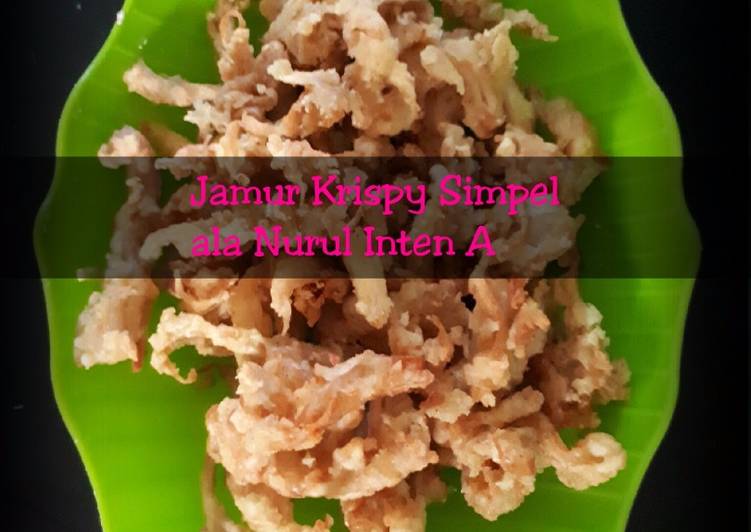 Resep Jamur Crispy Simpel (N.inten) Anti Gagal