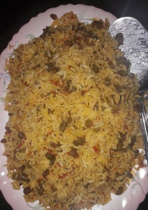 عکسی از دستور لوبیا پلو با گوشت قیمه