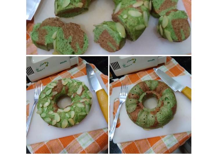 Bolu pandan+coklat (keto/DEBM)