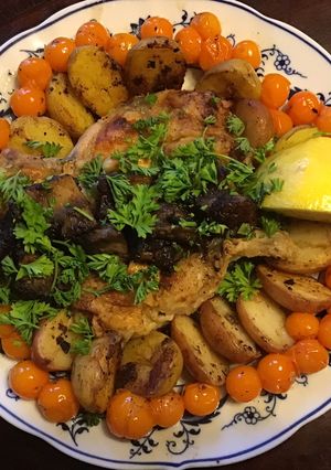 A picture of California Farm Frog Legs in Lemon Garlic Butter.