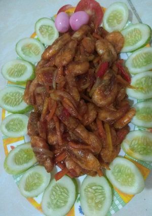 Foto resep Udang asam manis